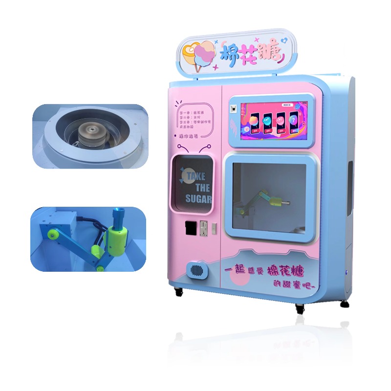 Candy Vending Machine - เครื่องทำสายไหมอัตโนมัติ เครื่องจักรผลิตอิเล็กทรอนิกส์ เครื่องจำหน่ายมาร์ชเมลโลว์อัตโนมัติ