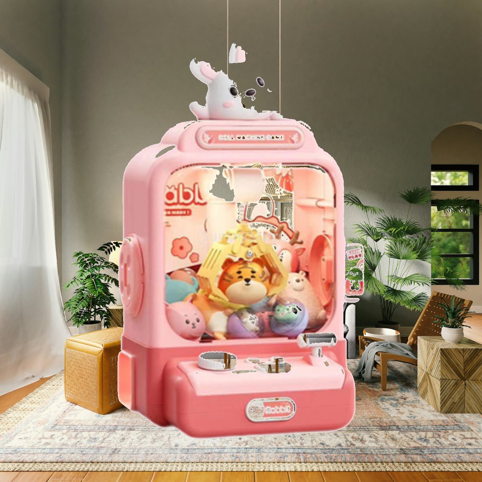 Candy Vending Machine - เครื่องเกมคีบตุ๊กตาอิเล็กทรอนิกส์ มีเสียง พร้อมของเล่นจำลองตู้ขายขนม สำหรับเด็กอายุ 3 4