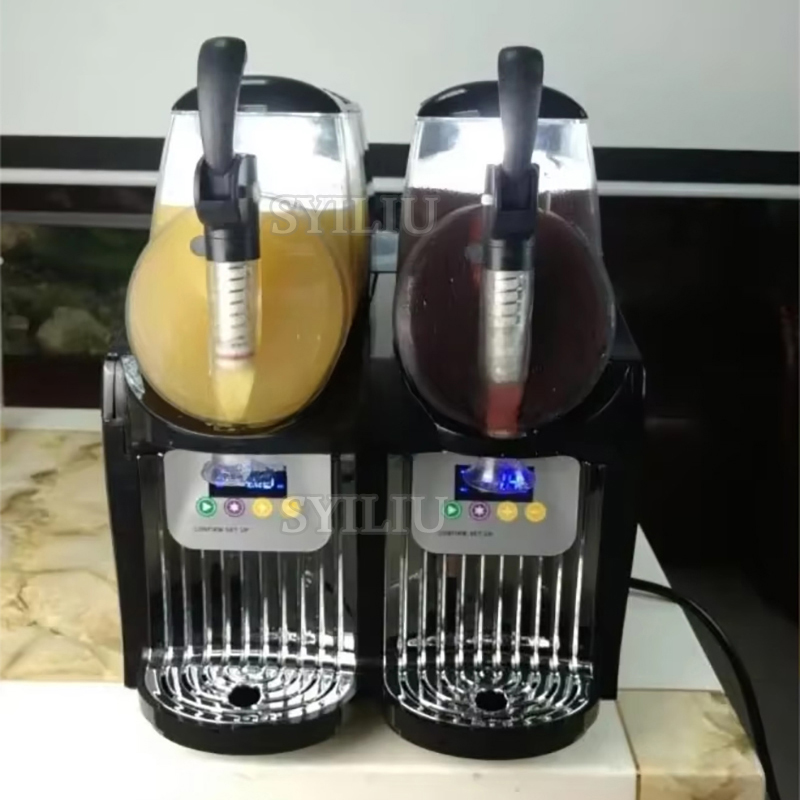 Slushie Machine Vending - เครื่องทำสลัชเชอร์แบบมืออาชีพ 12 ลิตร 2 ถัง ความจุขนาดใหญ่