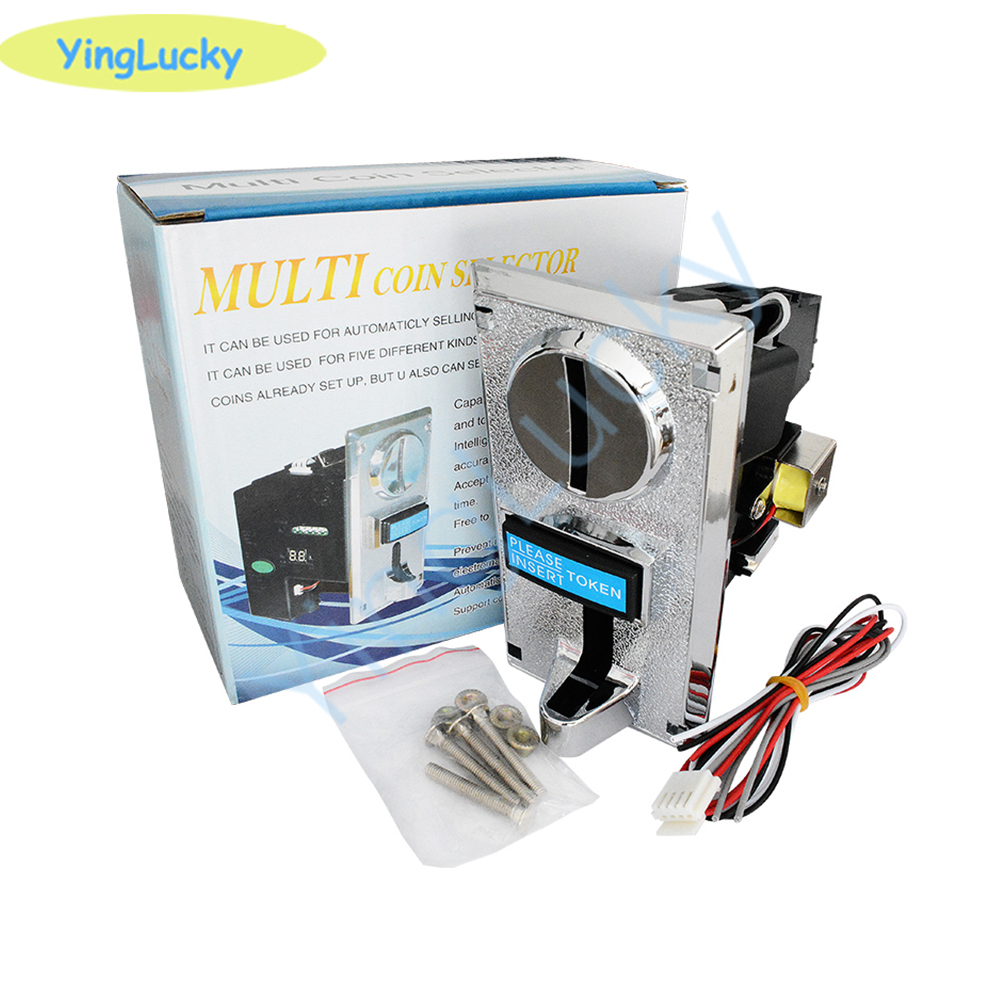 Coin Acceptor Selector - จัดส่งฟรี 616 เครื่องรับเหรียญหลายชนิด เครื่องรับเหรียญอิเล็กทรอนิกส์แบบม้วนลง กลไกเลือกเหรียญสำหรับตู้จำหน่ายสินค้าอัตโนมัติ เครื่องเล่นเกมอาร์เคด