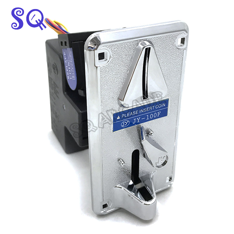 Coin Acceptor Selector - 1ชิ้นตัวรับเหรียญ JY-100F ซีพียูตัวรับเหรียญหลายตัวตัวเลือกเปรียบเทียบเหรียญด้านข้าง