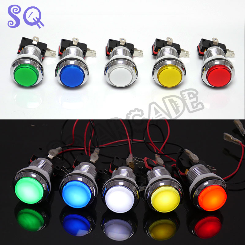 Coin Acceptor Selector - 8Pcs อาเขต Pandora คอนโซล LED Push