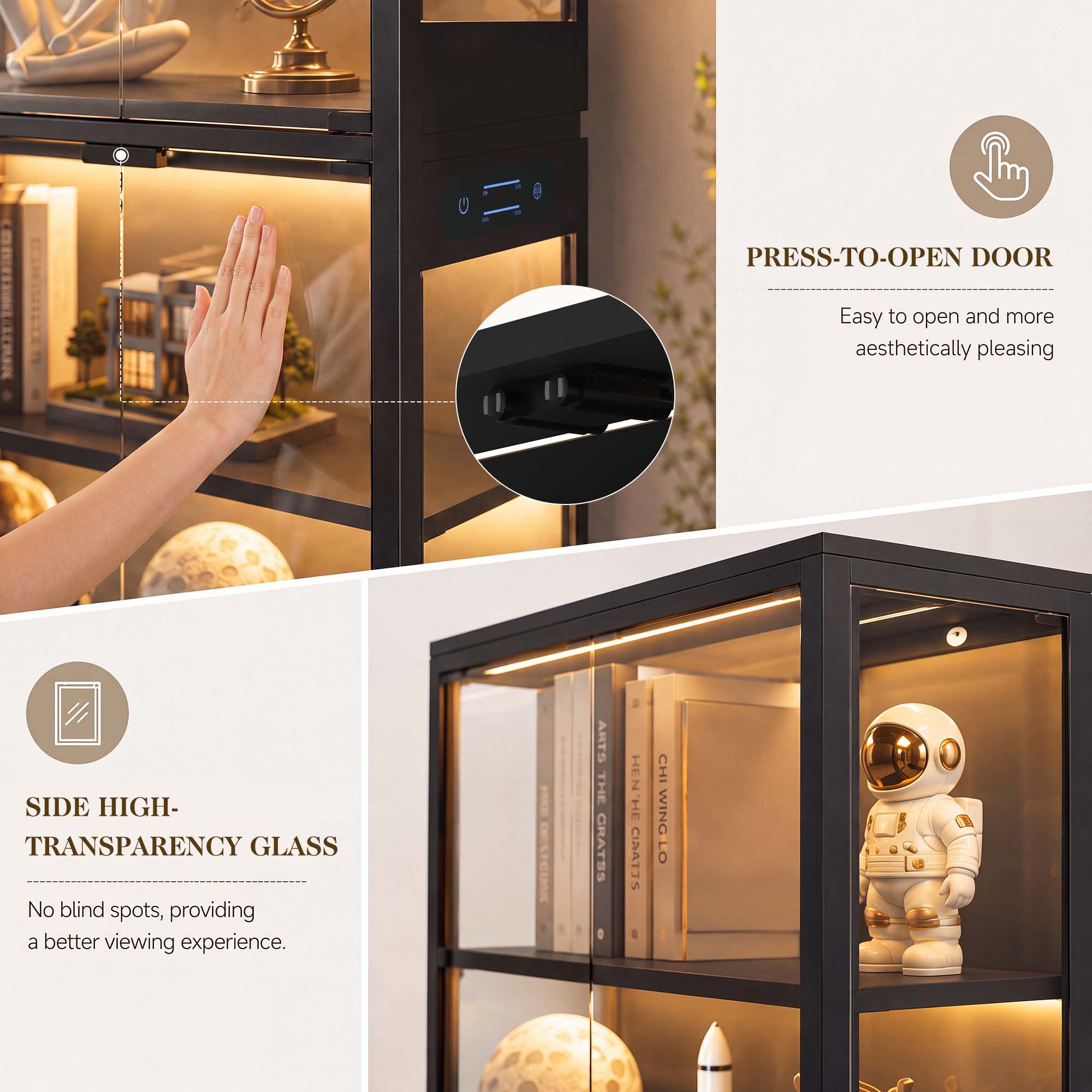 ตู้โชว์ 5 ชั้น TCGBKAF พร้อมปร - Glass Cabinet Display บทวิจารณ์และราคา