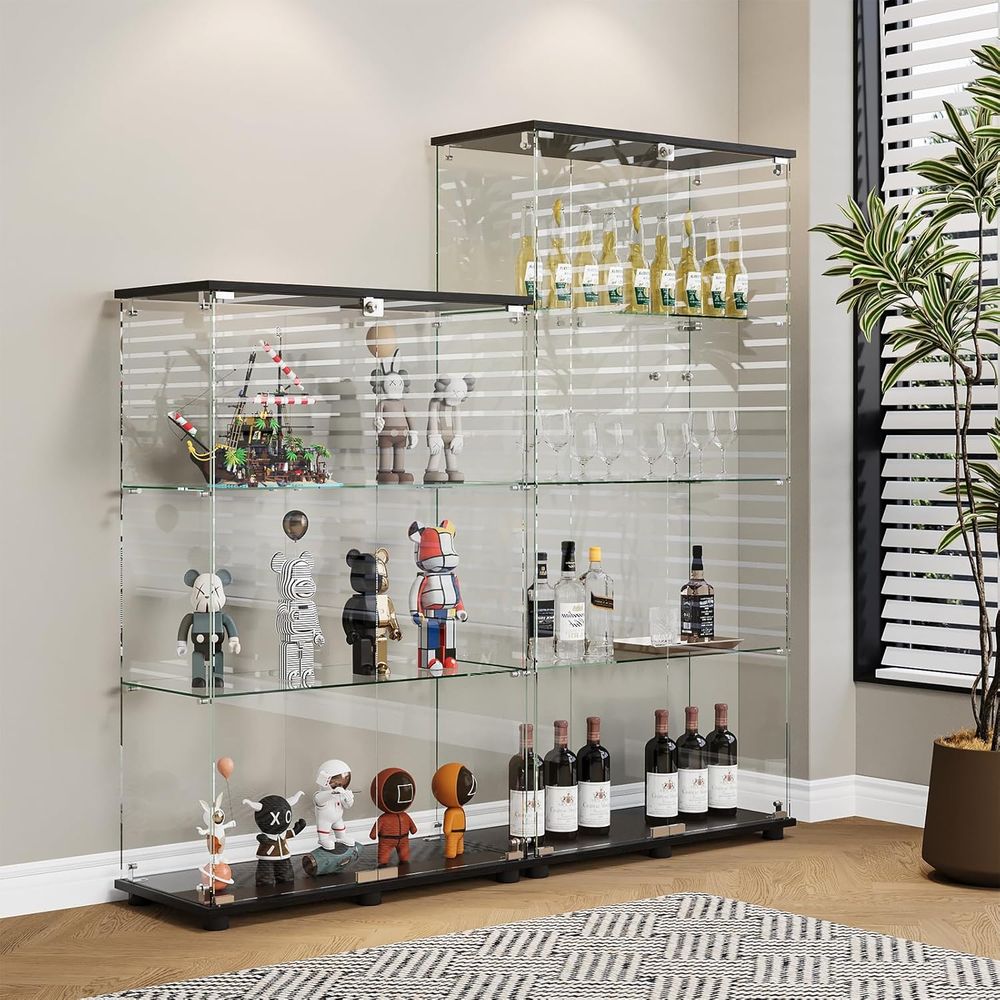 ตู้โชว์กระจกพร้อมชั้นวาง 4 ชั้ - Glass Cabinet Display บทวิจารณ์และราคา