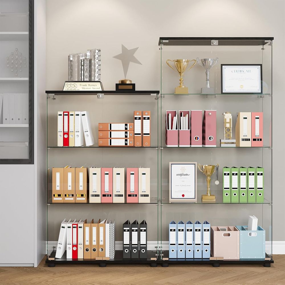 ตู้โชว์กระจกพร้อมชั้นวาง 4 ชั้ - Glass Cabinet Display บทวิจารณ์และราคา