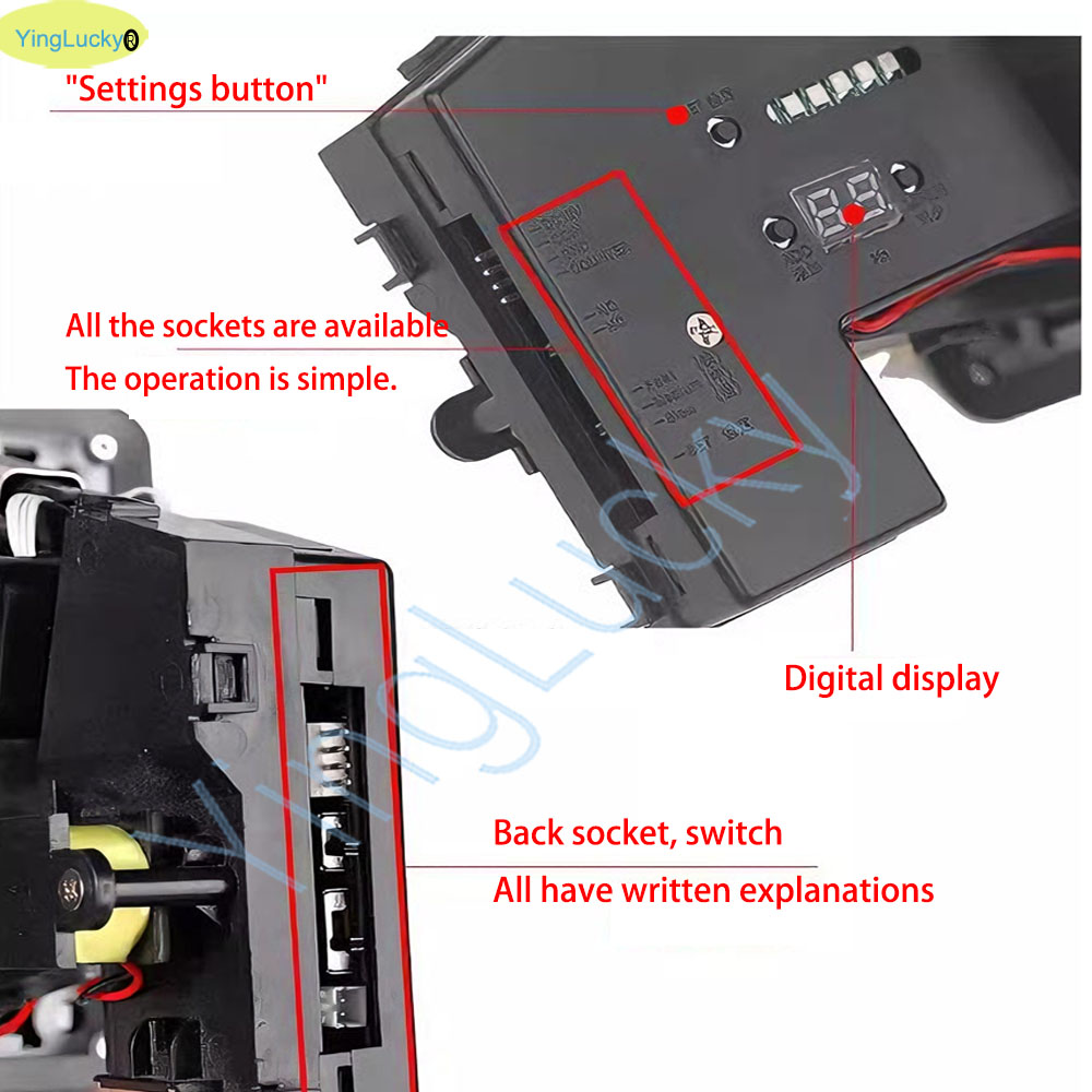 ตัวรับเหรียญแบบหลายชนิดพร้อมไฟ - Coin Acceptor Selector บทวิจารณ์และราคา