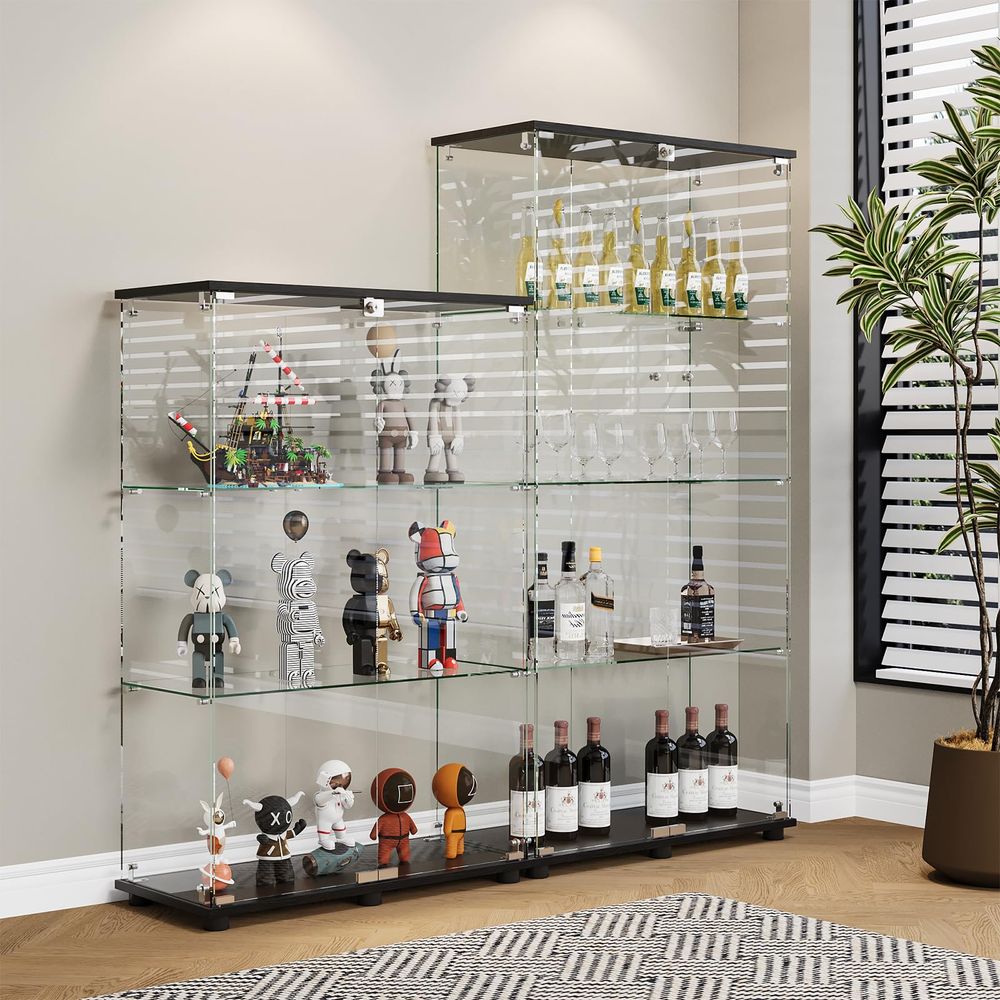 ตู้โชว์พร้อมชั้นวาง 4 ชั้น ประ - Glass Cabinet Display บทวิจารณ์และราคา