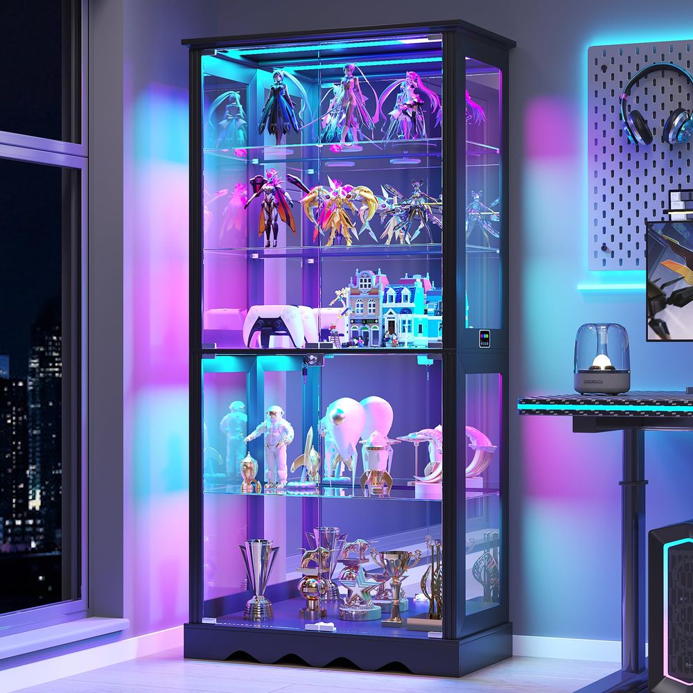 ตู้โชว์กระจก 6 ชั้น สูง 71 นิ้ - Glass Cabinet Display บทวิจารณ์และราคา