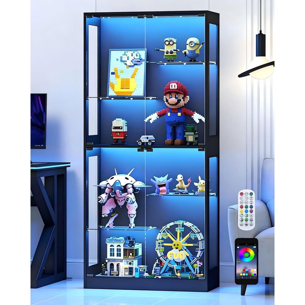 ตู้โชว์กระจกบานเลื่อน 69 นิ้ว  - Glass Cabinet Display บทวิจารณ์และราคา