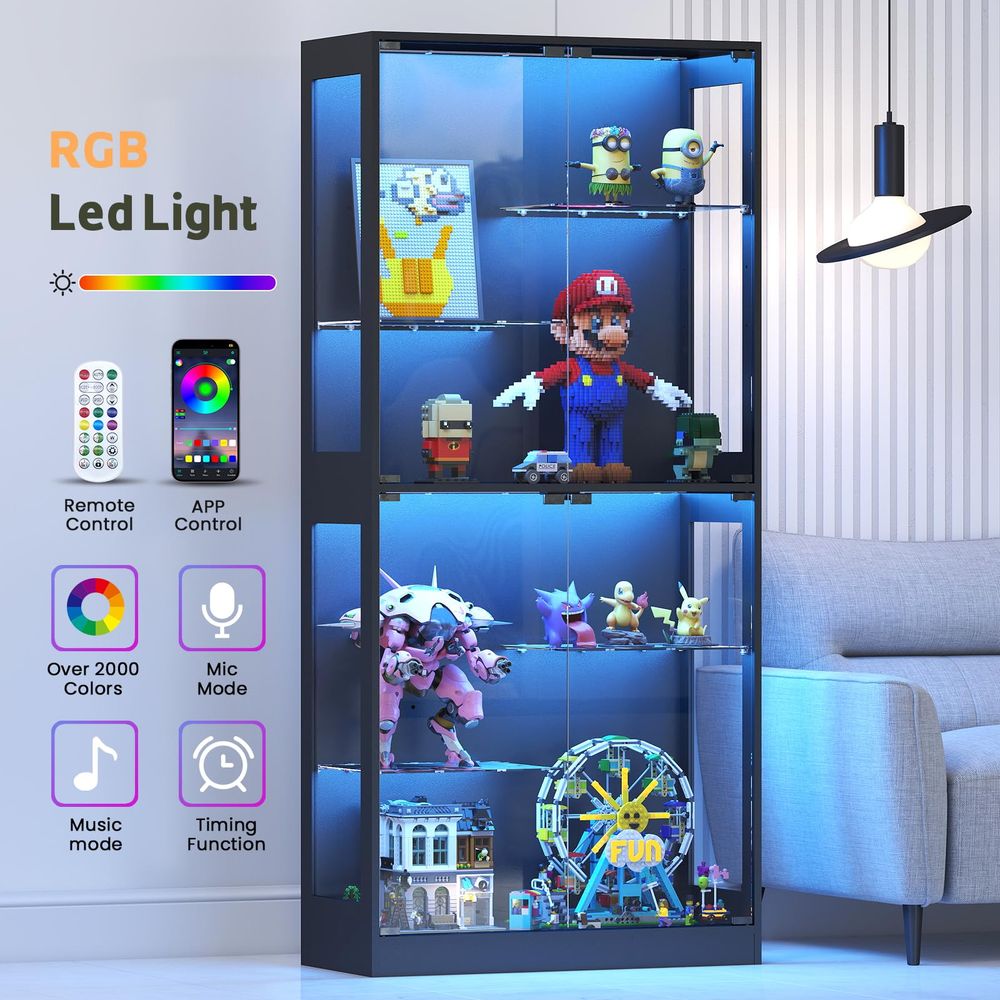ตู้โชว์กระจกบานเลื่อน 69 นิ้ว  - Glass Cabinet Display บทวิจารณ์และราคา