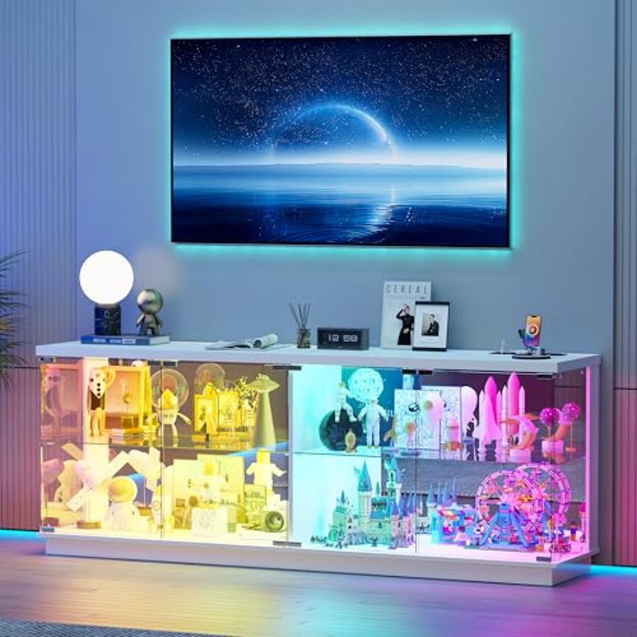 ตู้โชว์ขนาดใหญ่กว้าง 59 นิ้ว พ - Glass Cabinet Display บทวิจารณ์และราคา
