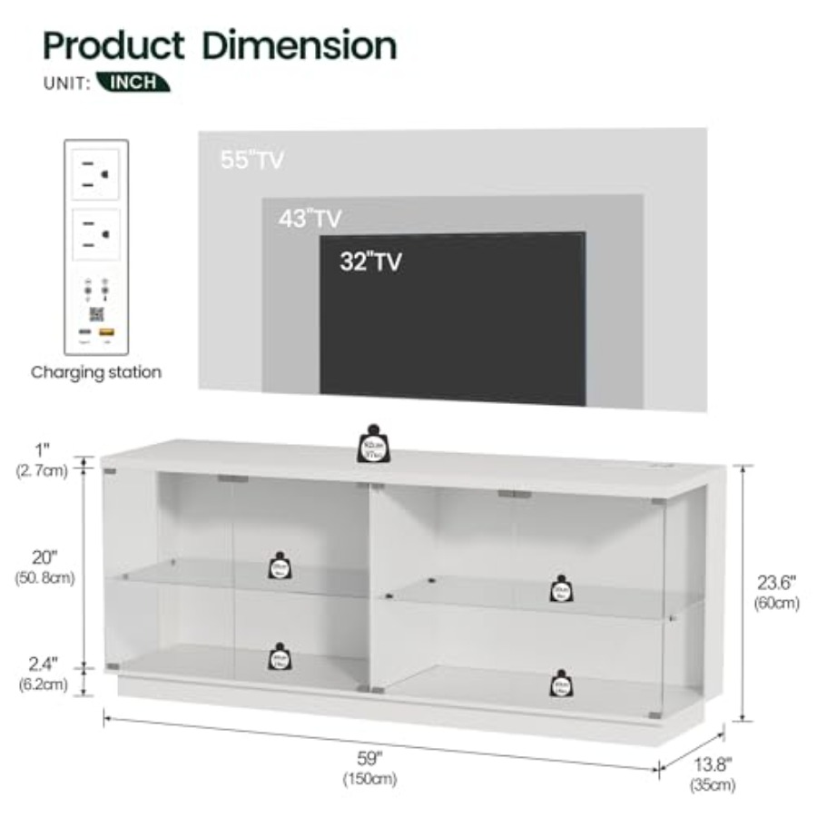 ตู้โชว์ขนาดใหญ่กว้าง 59 นิ้ว พ - Glass Cabinet Display บทวิจารณ์และราคา